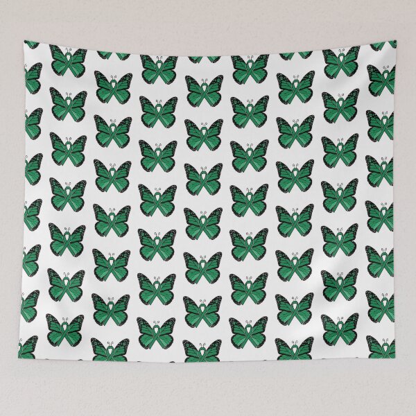 Item preview, Green Cancer Ribbon Butterfly  designed and sold by abigailrose14.