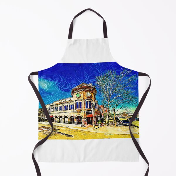 Artikelvorschau, Temecula-Gebäude in Bailys Altstadt - impressionistische Malerei entworfen und verkauft von NickoPrints.