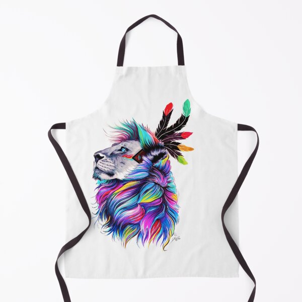 Item preview, multicolored lion illustration designed and sold by RedShop24.