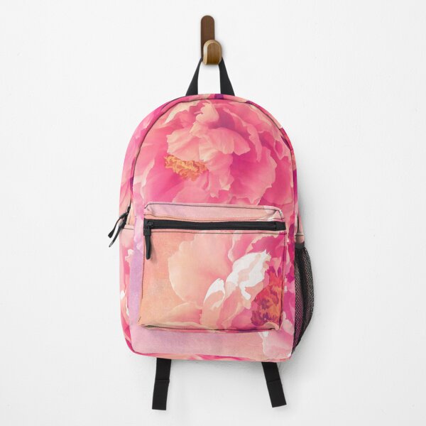 Item preview, Peony Garden Coral pink peonies designed and sold by Glimmersmith.
