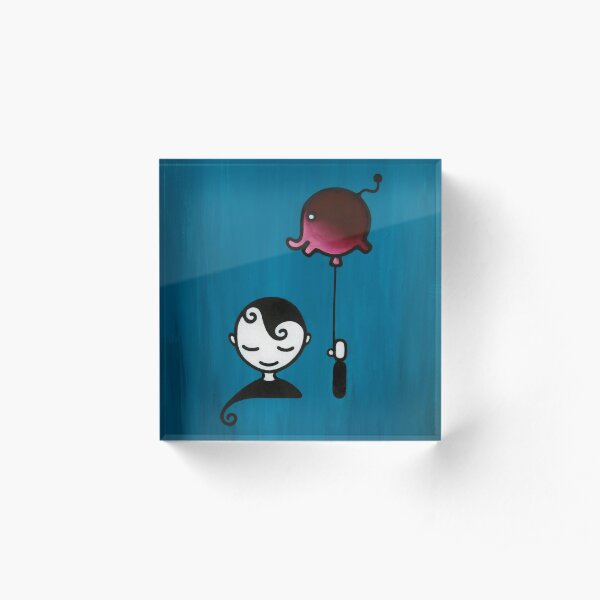 Elephant Dream – Boy with Balloon Acrylic Block