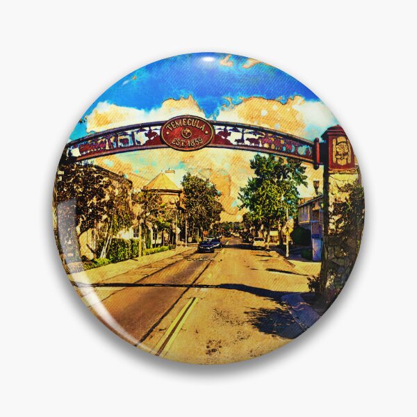 Artikelvorschau, Altstadt-Temecula-Gateway-Bogen - digitale Malerei entworfen und verkauft von NickoPrints.
