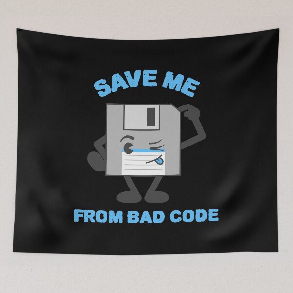 Item preview, Save Me From Bad Code - Funny Web Development designed and sold by Shirtlify.