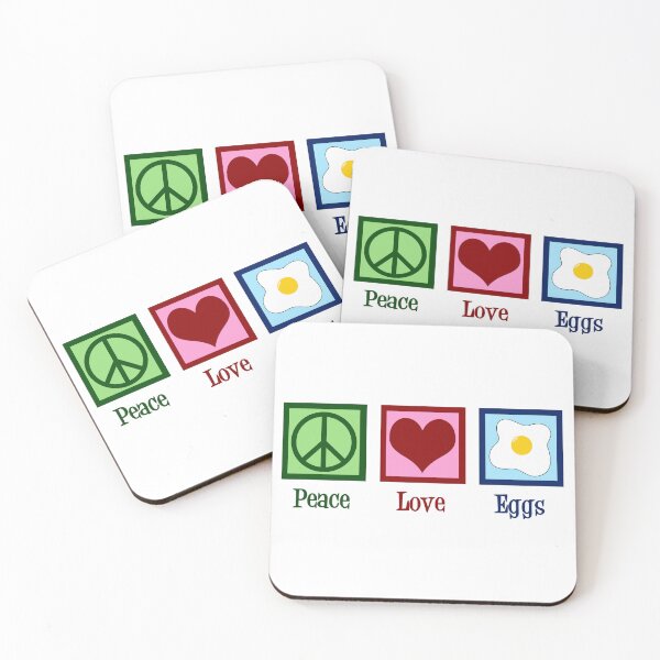 Item preview, Peace Love Eggs designed and sold by Epic Love Designs.