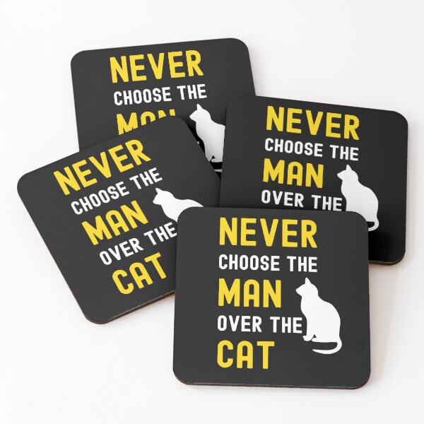Item preview, Never Choose The Man Over The Cat Funny Cat Lover designed and sold by StudioTina.