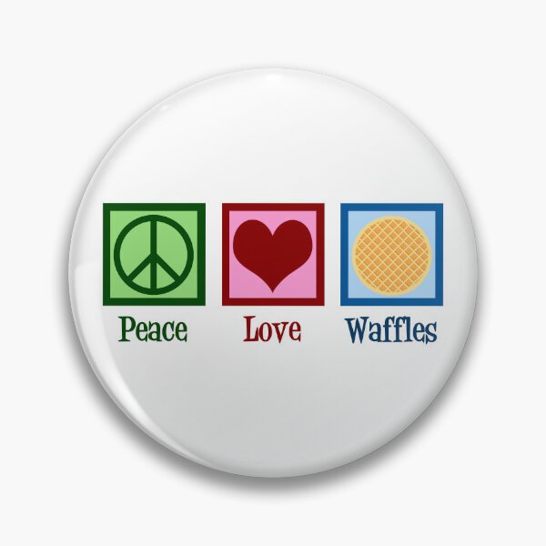Item preview, Peace Love Waffles designed and sold by Epic Love Designs.