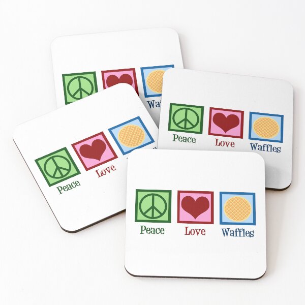 Item preview, Peace Love Waffles designed and sold by Epic Love Designs.