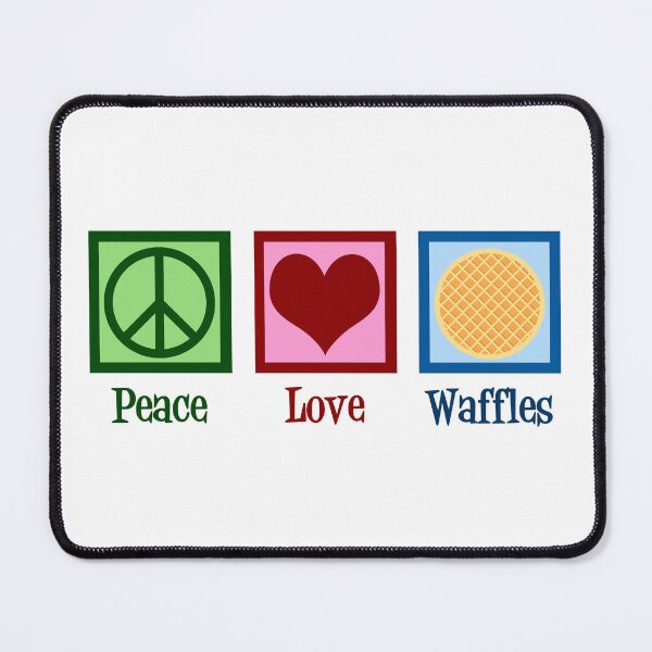 Item preview, Peace Love Waffles designed and sold by Epic Love Designs.