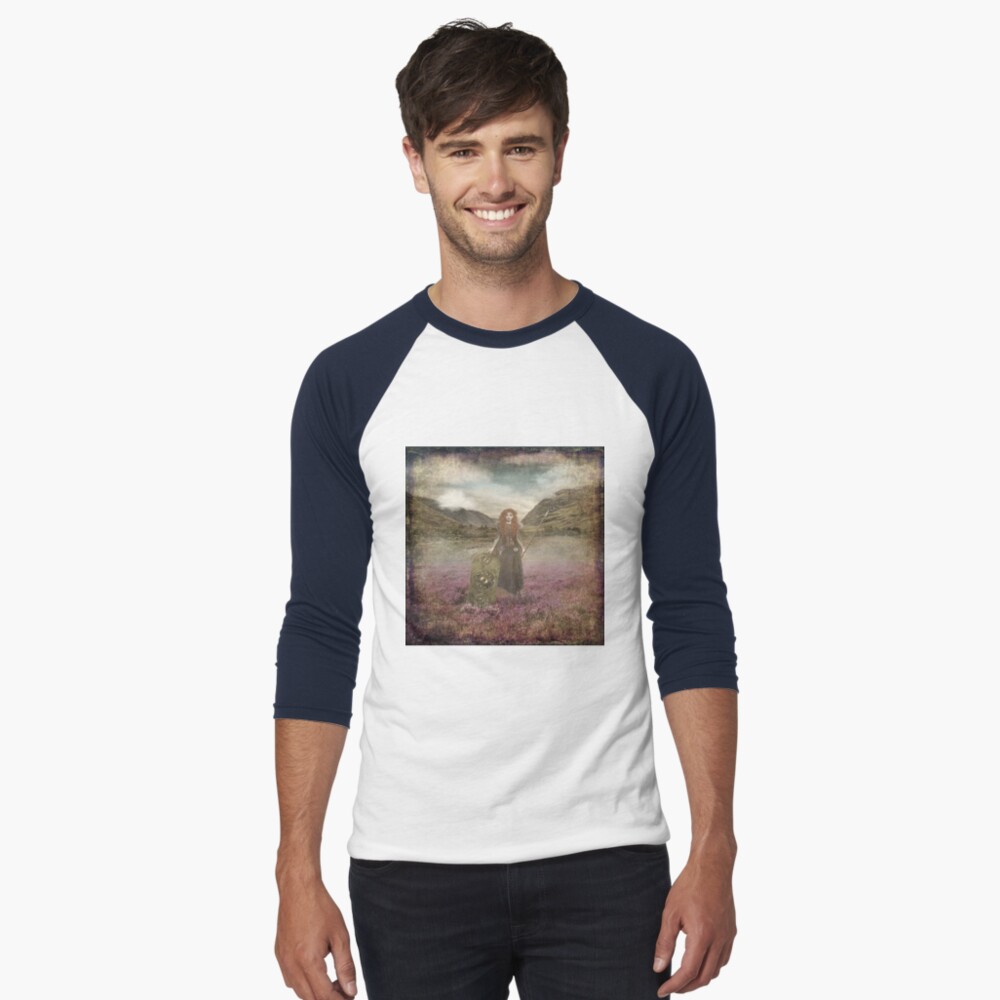 Item preview, Baseball ¾ Sleeve T-Shirt designed and sold by PurplePeacock.