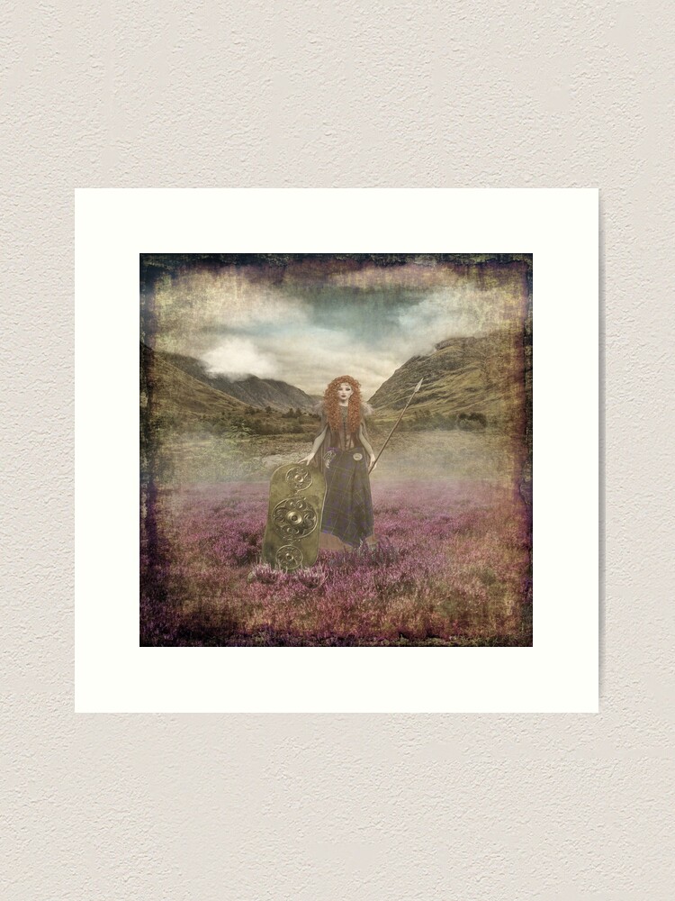Thumbnail 2 of 3, Art Print, Boudica Queen of Iceni Tribe designed and sold by PurplePeacock.
