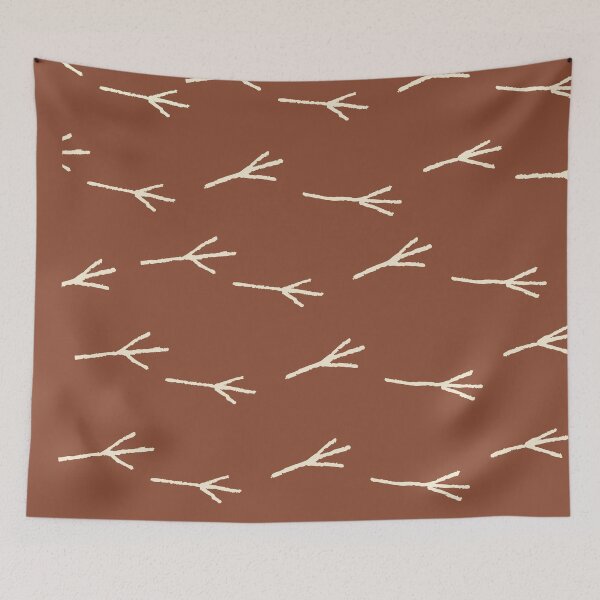 Item preview,   Mudcloth Bird Pattern Minimalist  Abstract  Terracotta  Boho  Pattern designed and sold by zedonee.