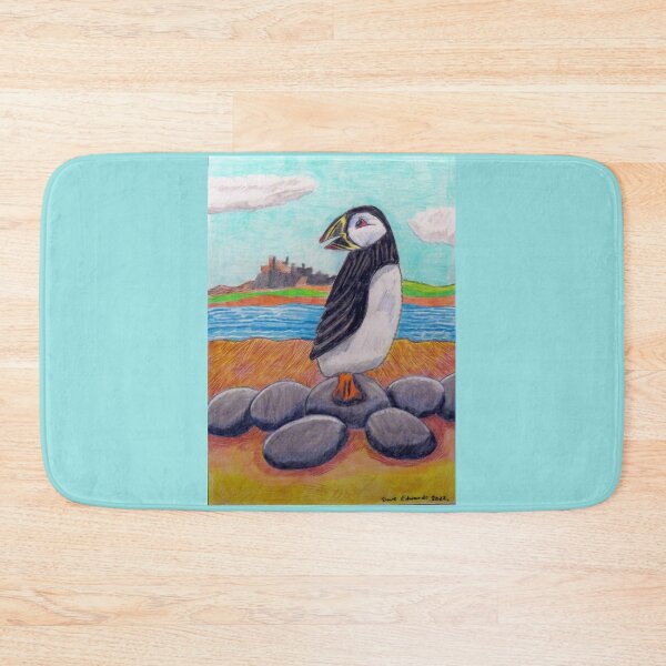 Item preview, 629 - PUFFIN & LINDISFARNE - DAVE EDWARDS - COLOURED PENCILS - 2022 designed and sold by BLYTHART.