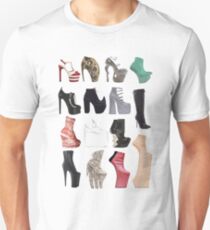 Gaga's extreme heels. Unisex T-Shirt