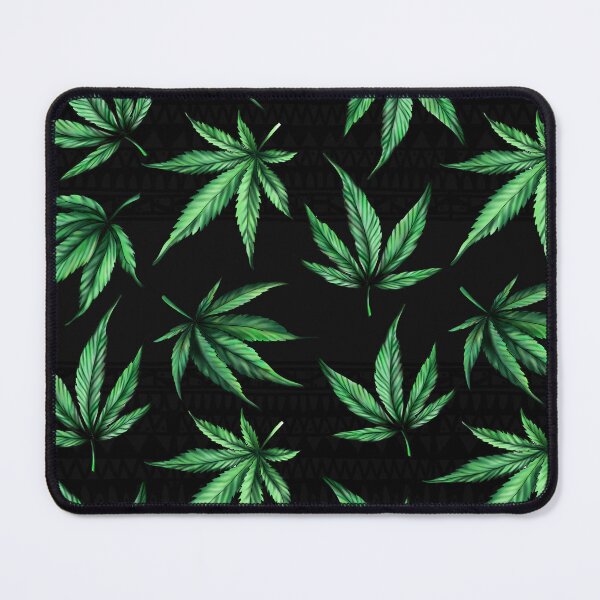 Item preview, Marijuana leaf with black background. designed and sold by keenikai.