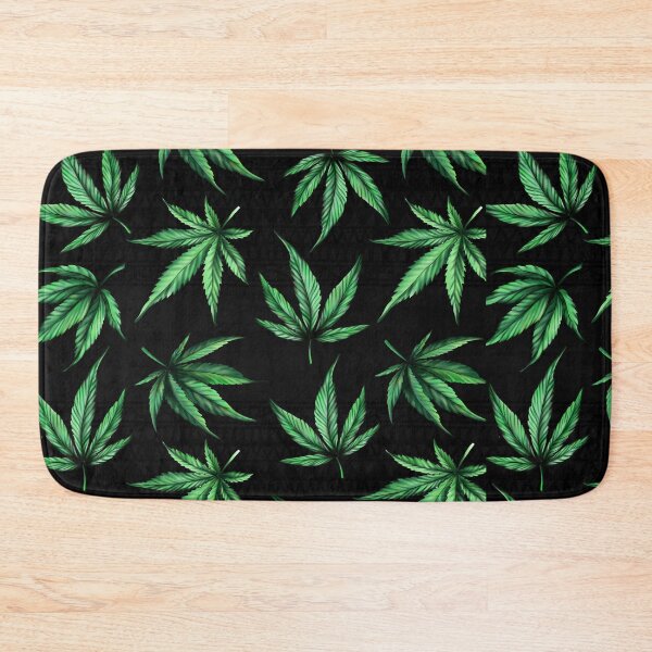 Item preview, Marijuana leaf with black background. designed and sold by keenikai.