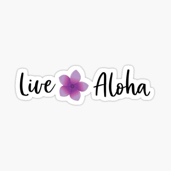 Item preview, Live Aloha (Purple) designed and sold by CM-PD.