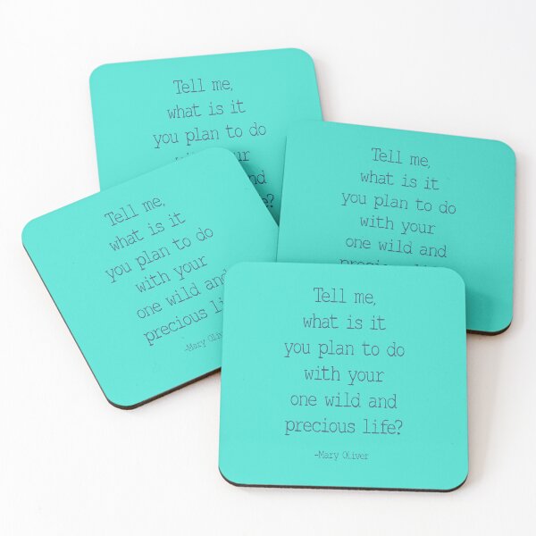 Item preview, Tell Me What Is It You Plan To Do With Your One Wild And Precious Life, Mary Oliver Quote, Inspirational designed and sold by aenaonartwork.