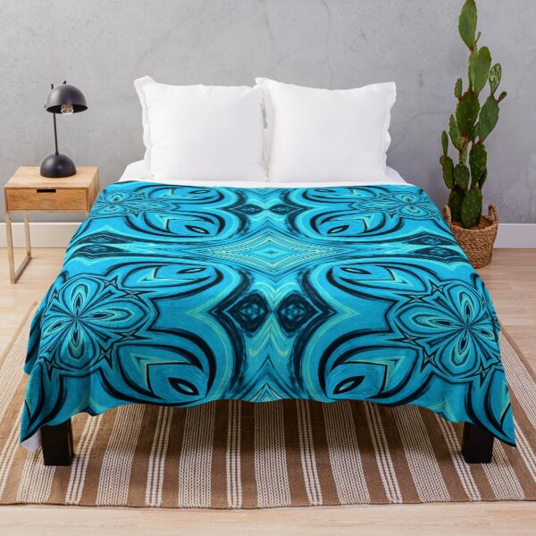 Item preview, Turquoise Floral Design designed and sold by Lynn Marie Sharp.