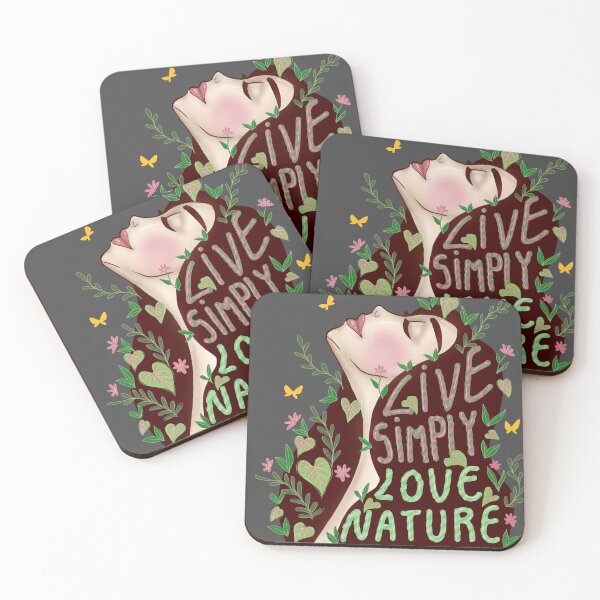 Item preview, LIVE SIMPLY LOVE NATURE designed and sold by La Loca.