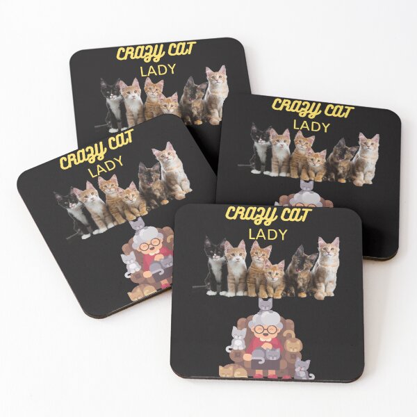 Item preview, FEMALE FAN CLUB CRAZY CAT LADY designed and sold by Highhocreations.