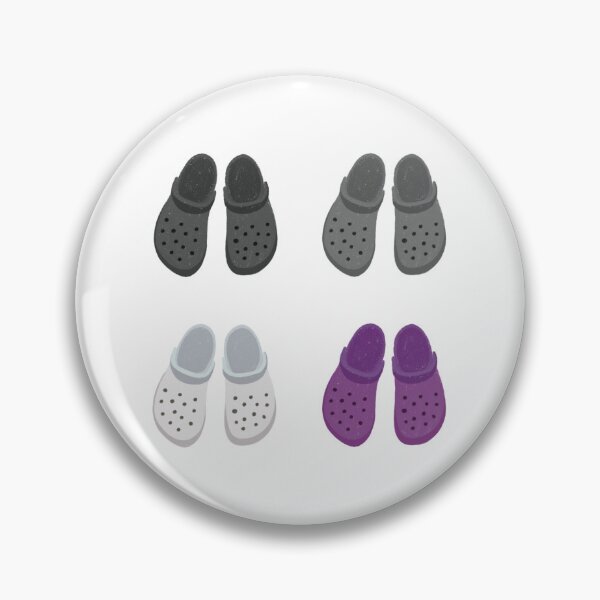 Item preview, asexual pride crocs pack designed and sold by rosecolashop.