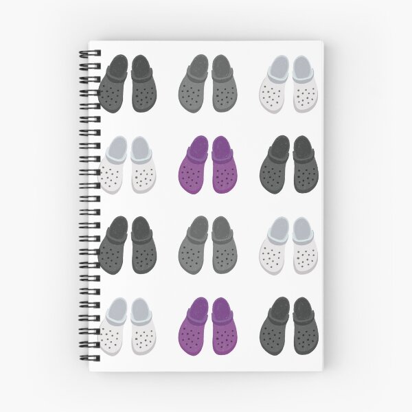 Item preview, asexual pride crocs pack designed and sold by rosecolashop.