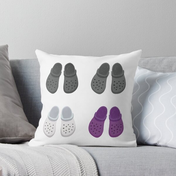 Item preview, asexual pride crocs pack designed and sold by rosecolashop.