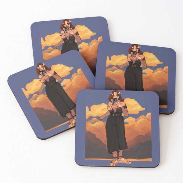 Item preview, Sunset Selfie Illustration designed and sold by CristinaPop.