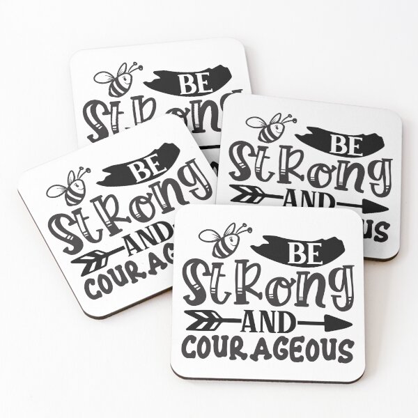 Item preview, Be Strong and Courageous Quote designed and sold by Catalina2202.