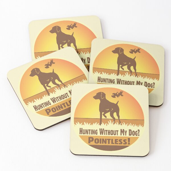 Item preview, Hunting Without My Dog? Pointless! | Vizsla | NickerStickers® on Redbubble designed and sold by NickerStickers.