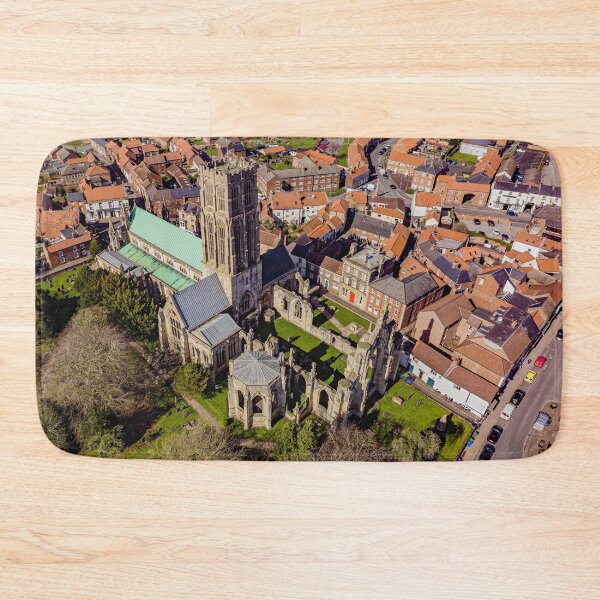 Item preview, Howden Minster and Market Town Centre Rooftops Aerial View designed and sold by skyfilming.
