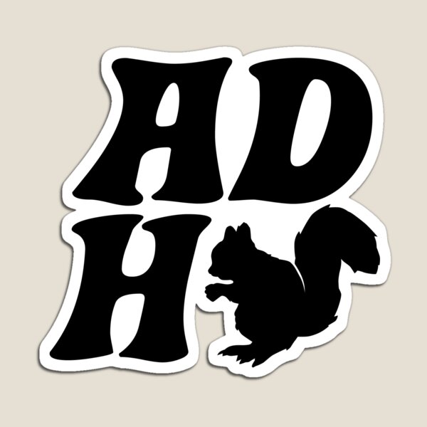 Item preview, ADHD Squirrel - Attention Deficit Hyper Activity Disorder Squirrel designed and sold by Mishcana.
