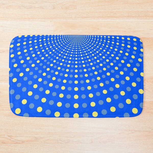 Item preview, Radial Blue and Yellow Circles designed and sold by digoarpi.