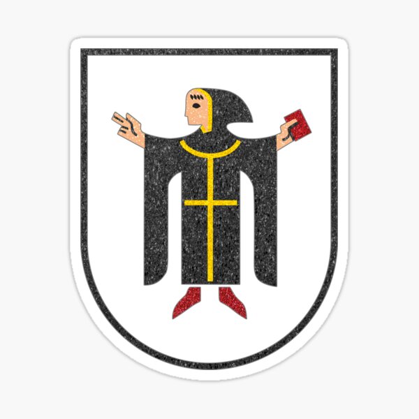 Coat of arms of Munich, Munich, Coat, Arms, Glittery, Sparkly, Retro Sticker