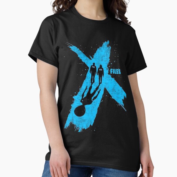 Item preview, The X-Files Classic , The X Files Big X , Licensed TV Show Alien UFO Tee Retro T shirt designed and sold by MarshaPreston.