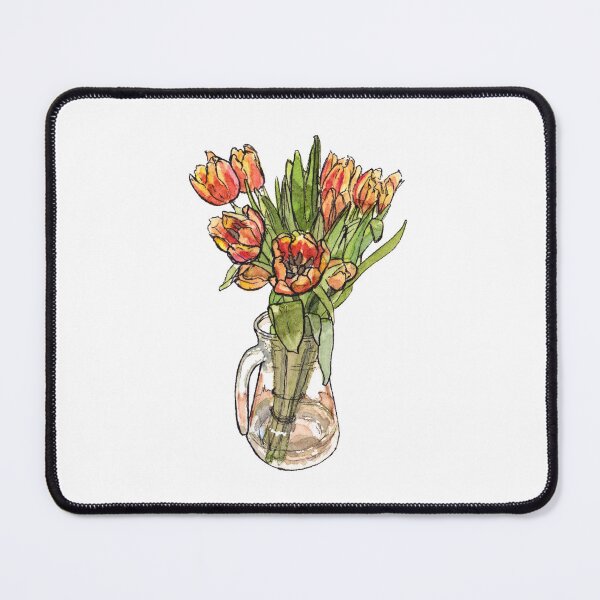 Item preview, Watercolor flowers - Tulip Bouquet designed and sold by AquarellChill.