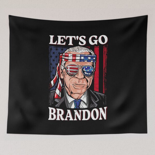 Artikelvorschau, Lustige Biden verwirrt Let's Go Brandon US-Flagge entworfen und verkauft von Ryan89-Design.