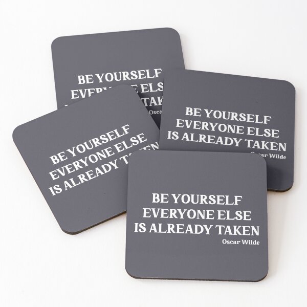 Item preview, Oscar Wilde Quote black designed and sold by perezzzoso.