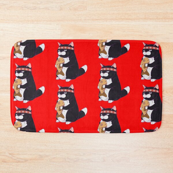 Item preview, Sushi Cat, Sushi Cat with Fish, Cat with Bandana, Samurai Cat designed and sold by MissLissaLou.