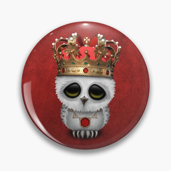 Item preview, Cute Royal Snowy Owl Wearing Crown designed and sold by JeffBartels.