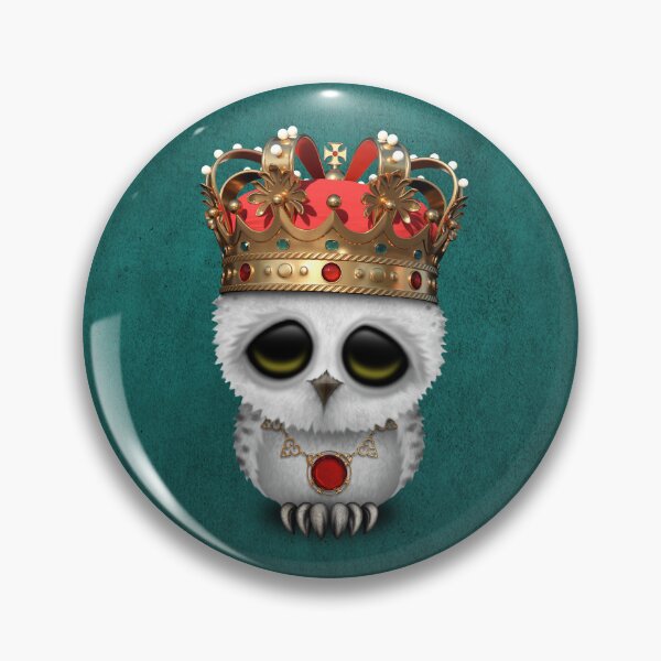 Item preview, Royal Snowy Owl Wearing Crown Blue designed and sold by JeffBartels.