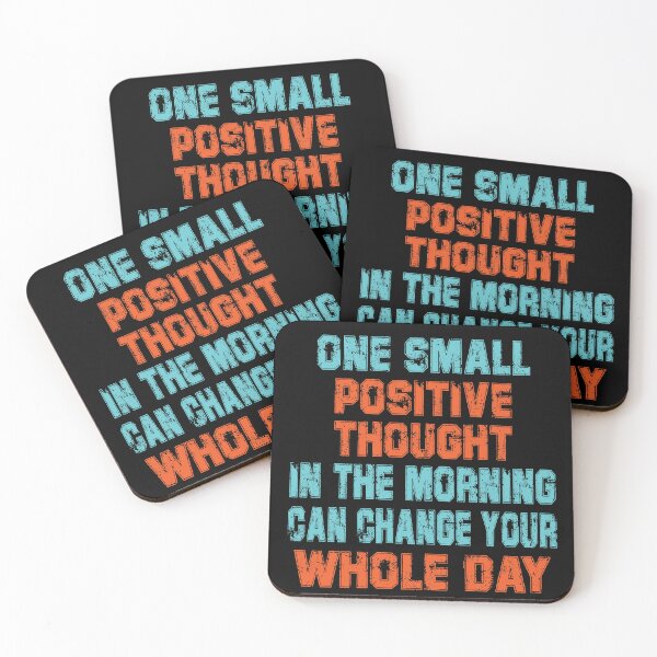 Item preview, One small positive thought in the morning can change your whole day designed and sold by TeeEagle.