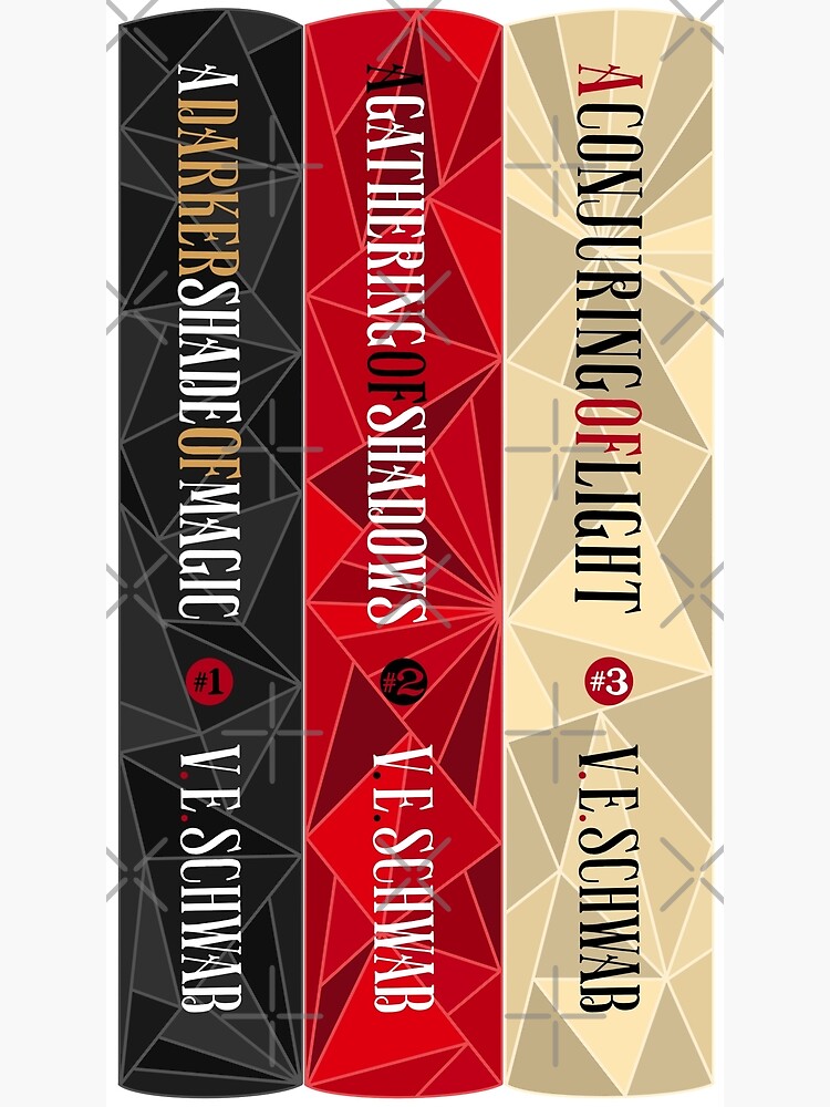 A Darker Shade Of Magic by V. E. Schwab Book Spines Postcard for Sale by  WondrousDoodles