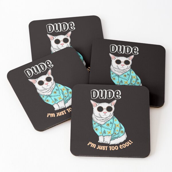 Item preview, Dude cool cat designed and sold by Tonickay.