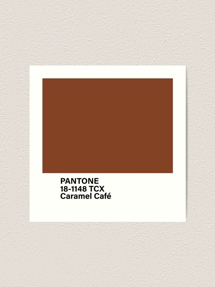 "PANTONE 181148 TCX Caramel Cafe" Art Print for Sale by