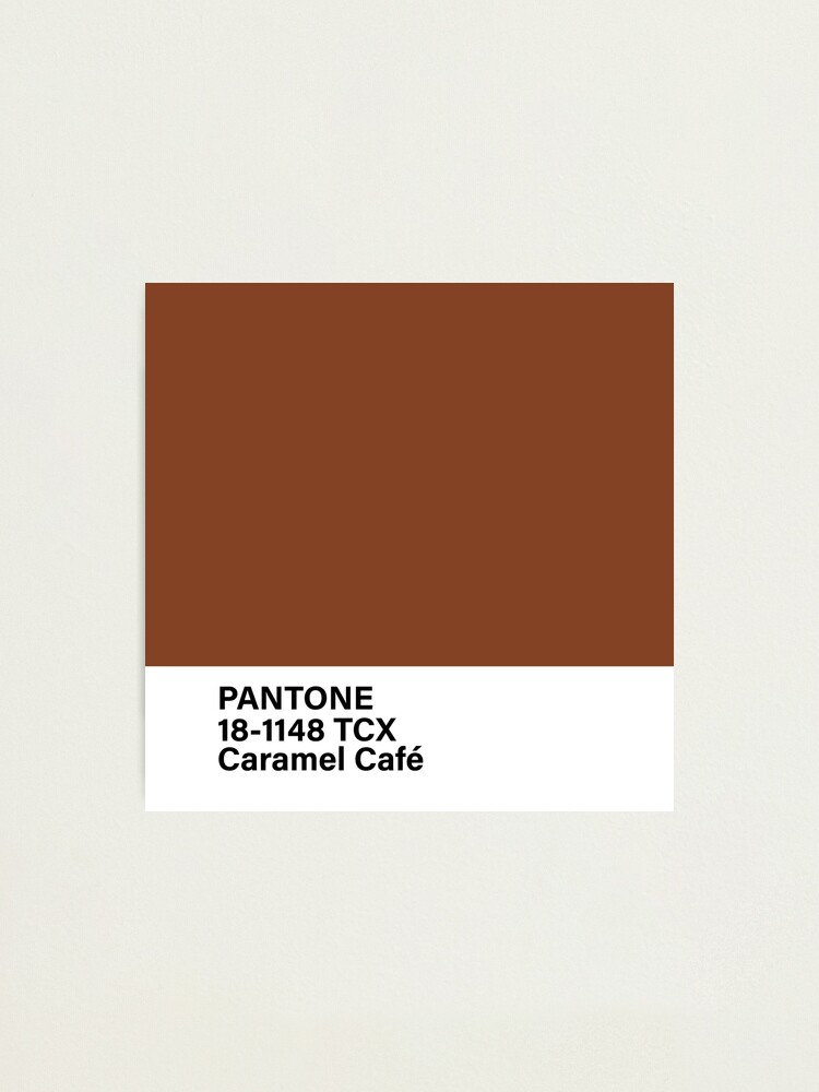 "PANTONE 181148 TCX Caramel Cafe" Photographic Print for Sale by