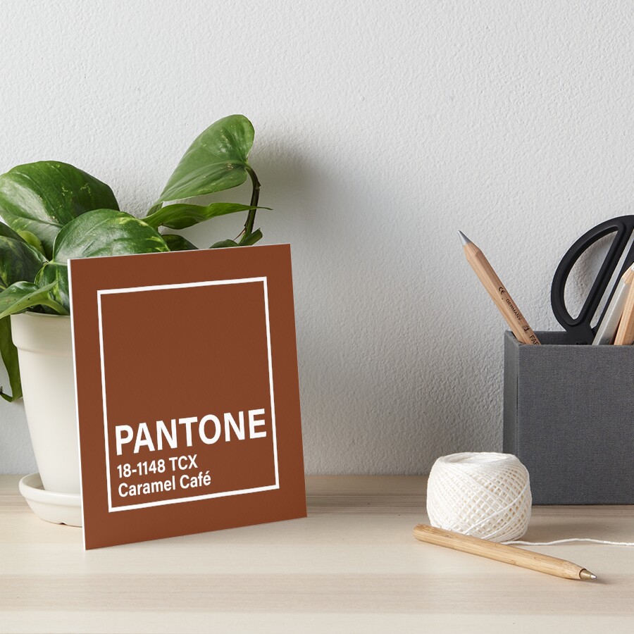 "PANTONE 181148 TCX Caramel Cafe" Art Board Print by