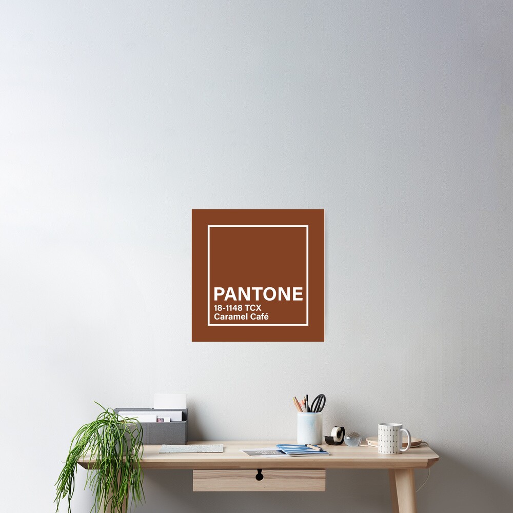 "PANTONE 181148 TCX Caramel Cafe" Poster by Redbubble