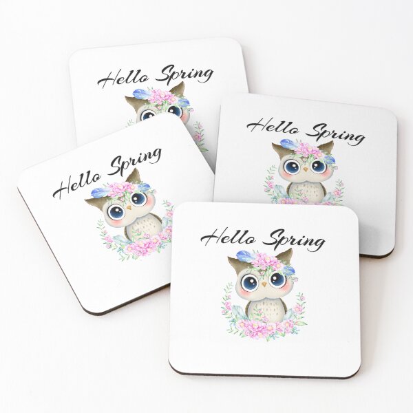 Item preview, Hello Spring Owl designed and sold by Poetic Patterns Studio.