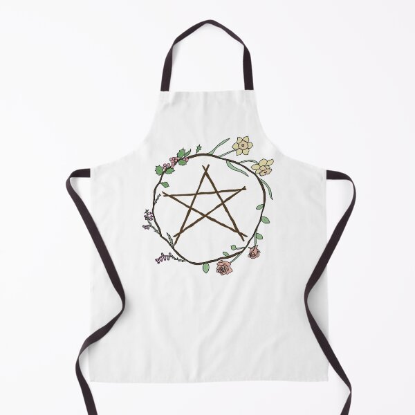 Item preview, Pentacle surrounded by flowers designed and sold by Becky-Marie.